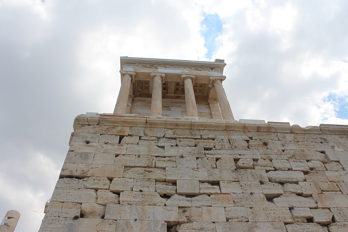 Temple of Athena Nike as seen from below