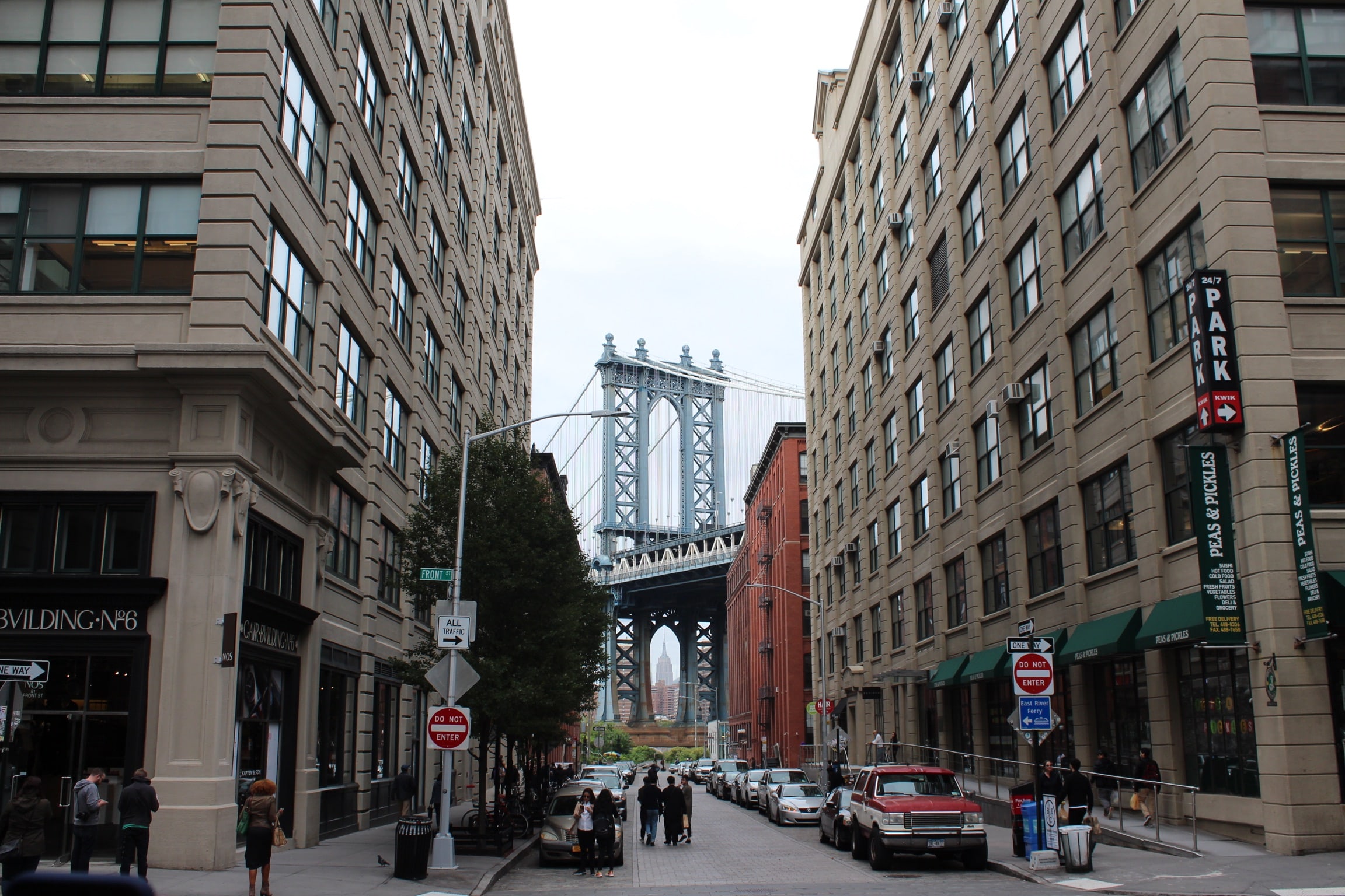 DUMBO (Down Under the Manhattan and Brooklyn Bridges) in New York City